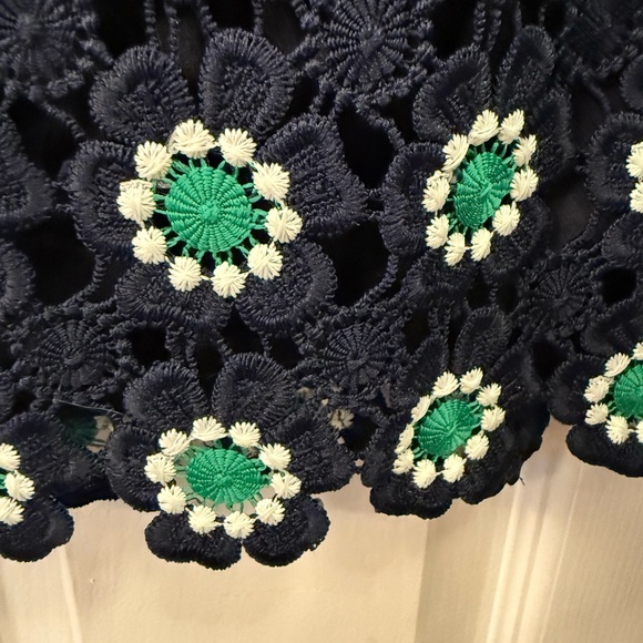 J Crew Green and White Embellished Pencil Skirt - Picture 11 of 11